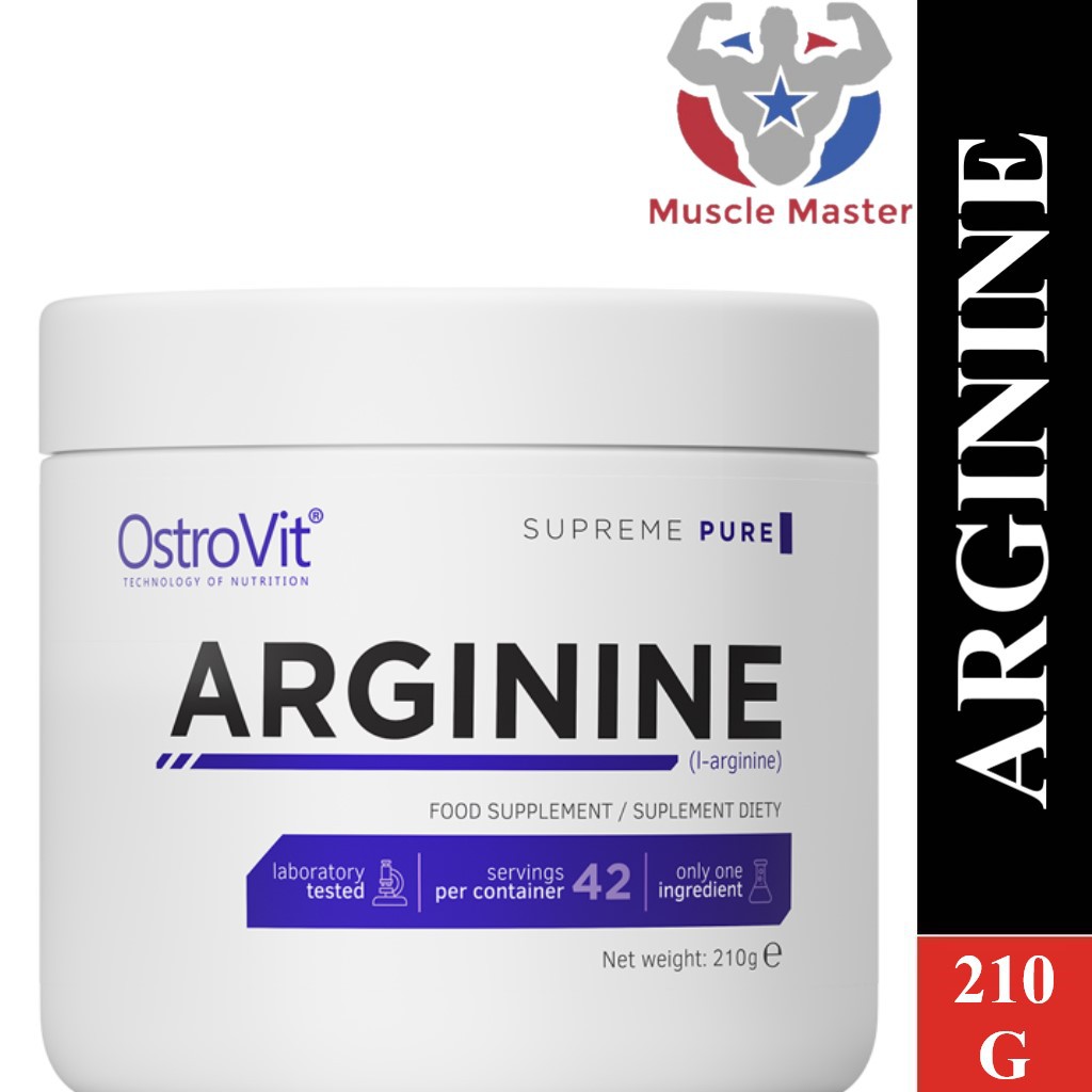 Thực Phẩm Bổ Sung Tăng Sức Mạnh và Phục Hồi Cơ Ostrovit Arginine 210g