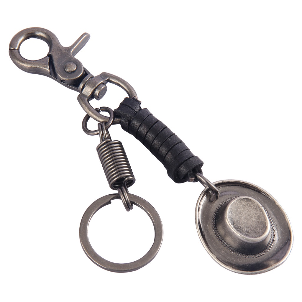 Móc khoá xe GADO móc khóa da bò cổ điển vintage chất liệu kim loại