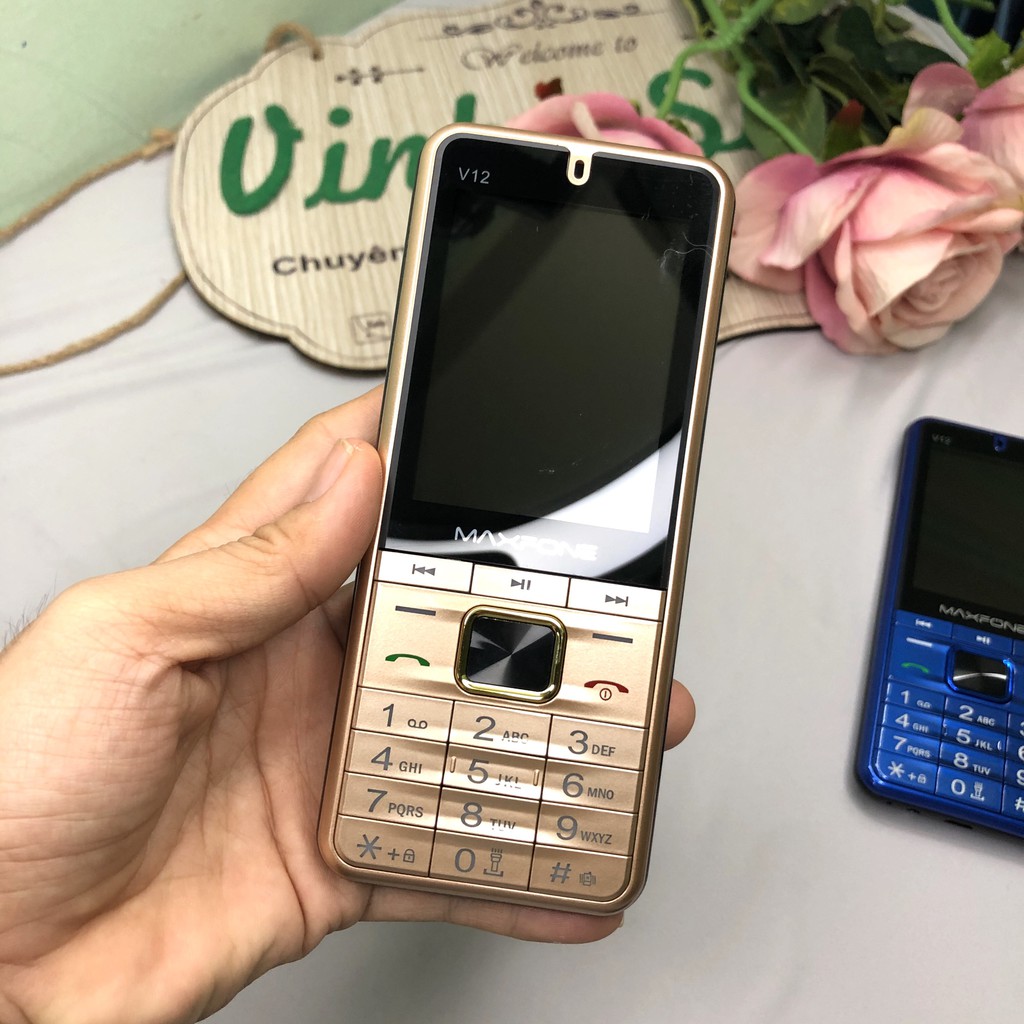 ĐIỆN THOẠI PHỔ THÔNG MAXFONE V12 V13 4 SIM  KIỂU DÁNG N7000 FULLBOX