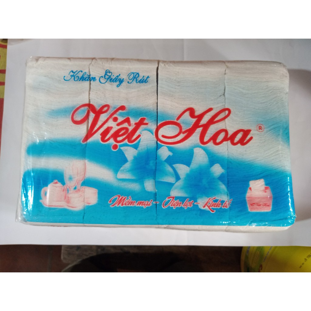 Khăn giấy rút Việt Hoa