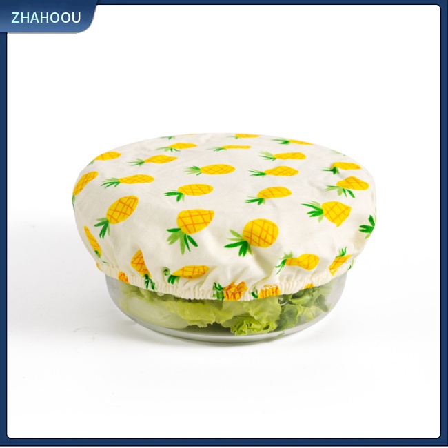 ☃Nhà☃ Set 3 Nắp Đậy Bát Đĩa Bảo Quản Thực Phẩm Chống Bụi Có Thể Tái Sử Dụng Ốp