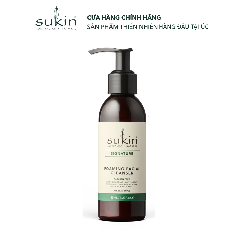 Sukin Sữa Rửa Mặt Tạo Bọt Sukin Foaming Facial Cleanser 125ml