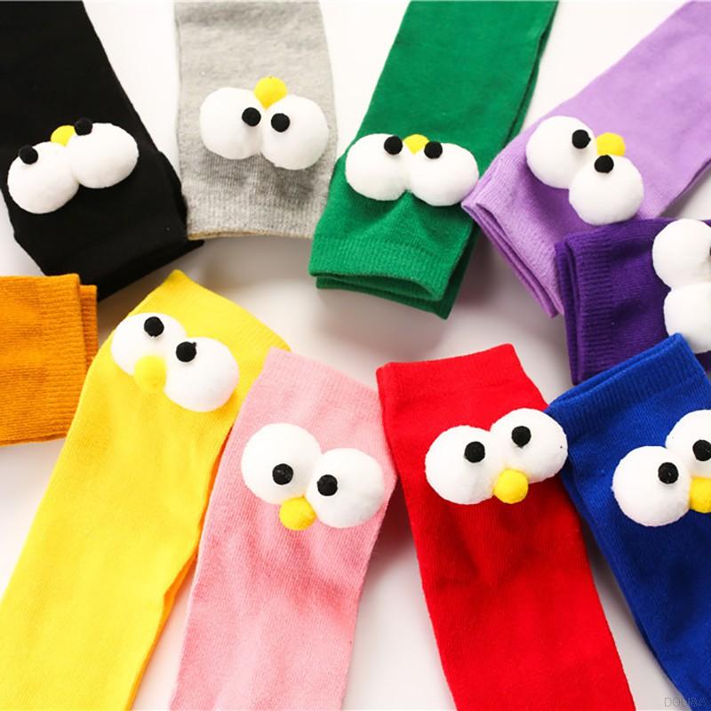 Vớ Cotton Dài Họa Tiết Hoạt Hình Đáng Yêu Cho Bé