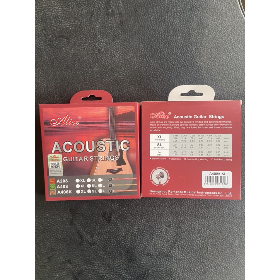 Dây đàn guitar acoustic Alice A408K (Chính Hãng)