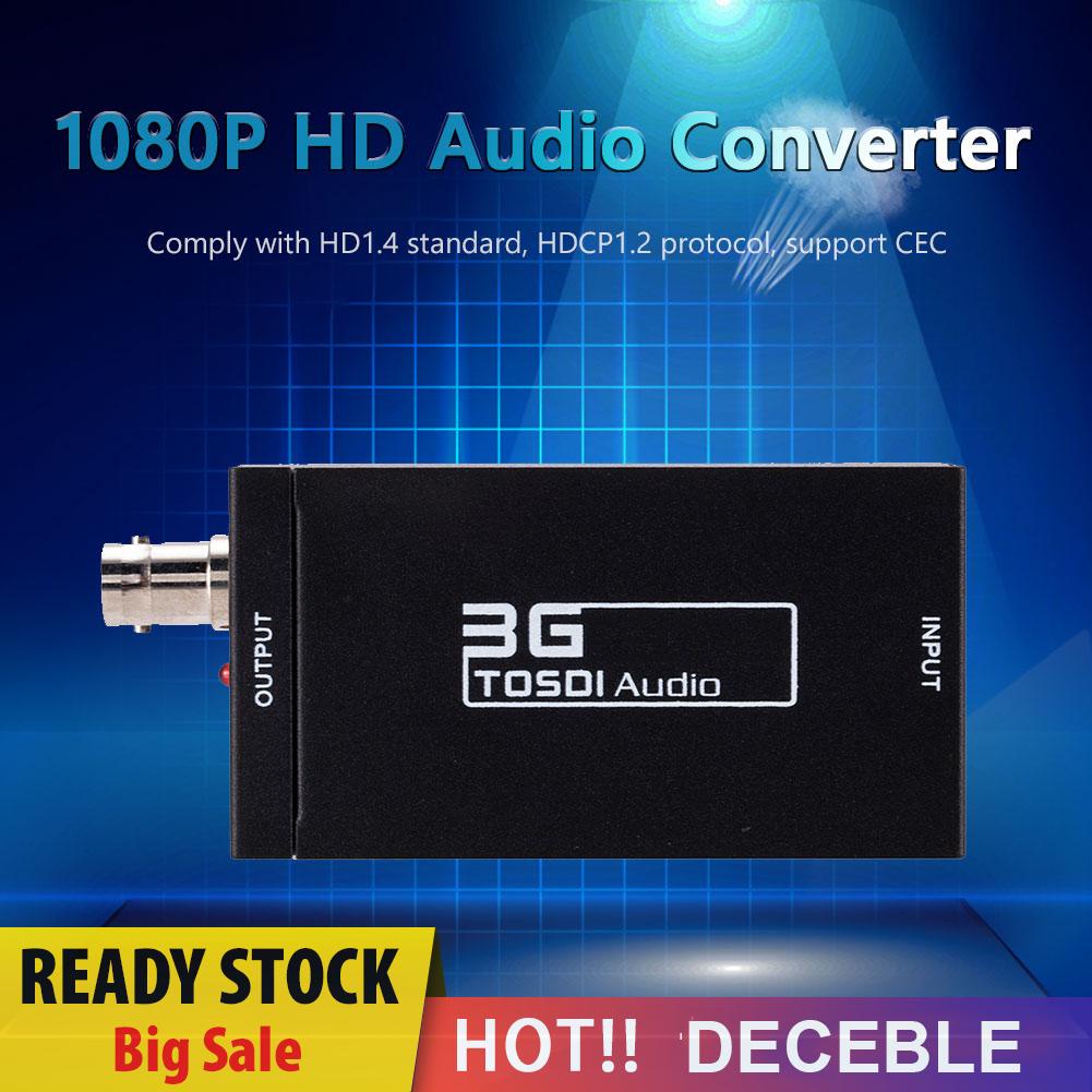 deceble BNC HDMI-compatible to SDI Converter 2CH Mini 1080P HD 3G Video Adapter