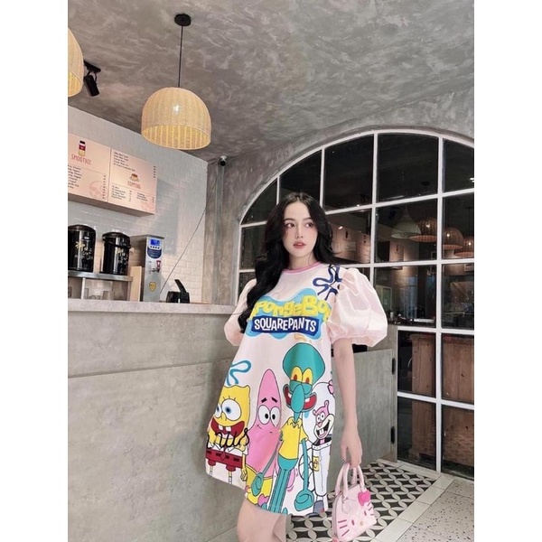 Đầm tay phồng hoạt hình 3D cực hot ,có ảnh thật hàng loại đẹp | BigBuy360 - bigbuy360.vn