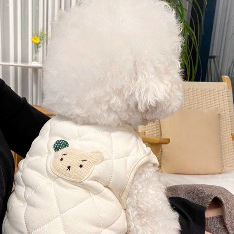 Áo khoác bằng cotton dày dặn thời trang thu đông cho thú cưng