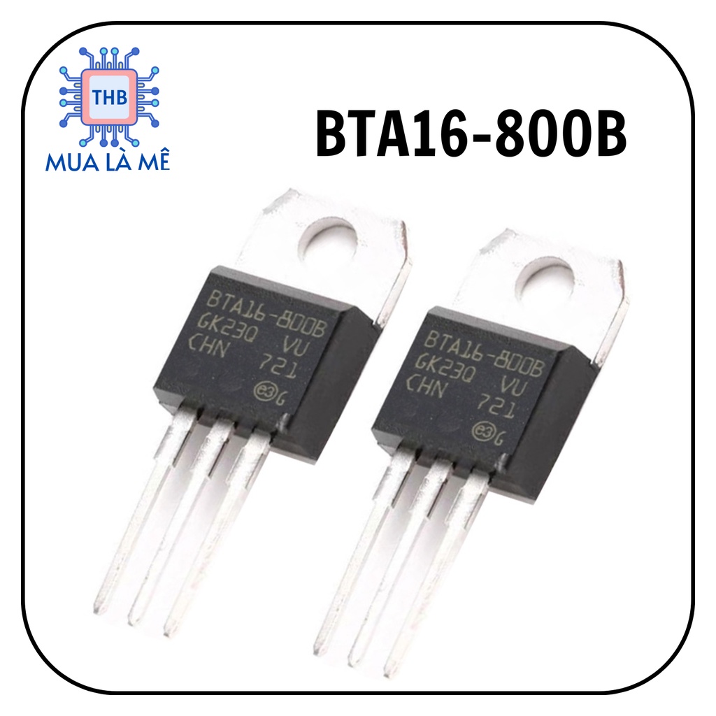 Triac BTA16 800B 800V.