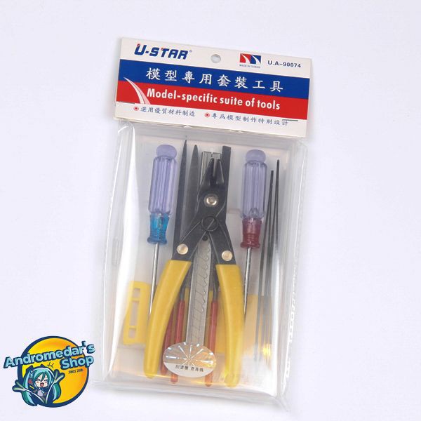 [U-STAR] Dụng cụ chơi mô hình Modeling Tool Set 10 In 1 UA-90074