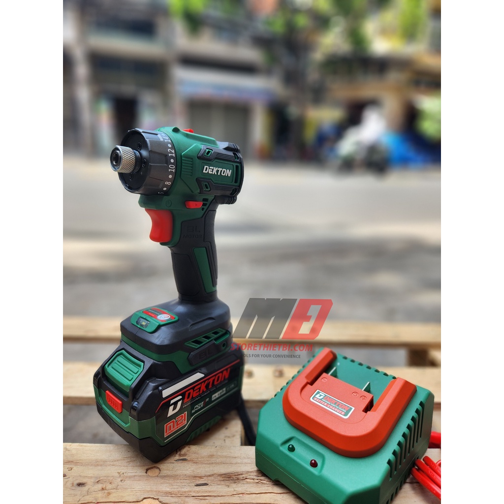 Máy Siết Vặn Vít Có Cấp Trượt 55Nm Dùng Pin 21v Dekton / M21-VT55NCP / Chuyên Siết Dàn Áo Xe / Motor Không Chổi Than /