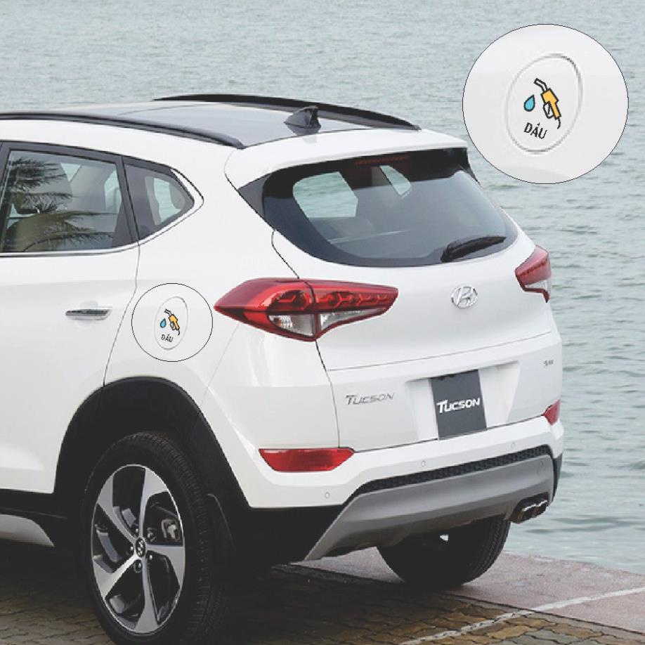 Tem phân biệt xăng, dầu, decal dán nắp bình xăng