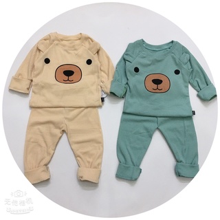 Bộ dài tay cho bé trai/ bé gái gân tăm cao cấp k.woo từ 3-15kg