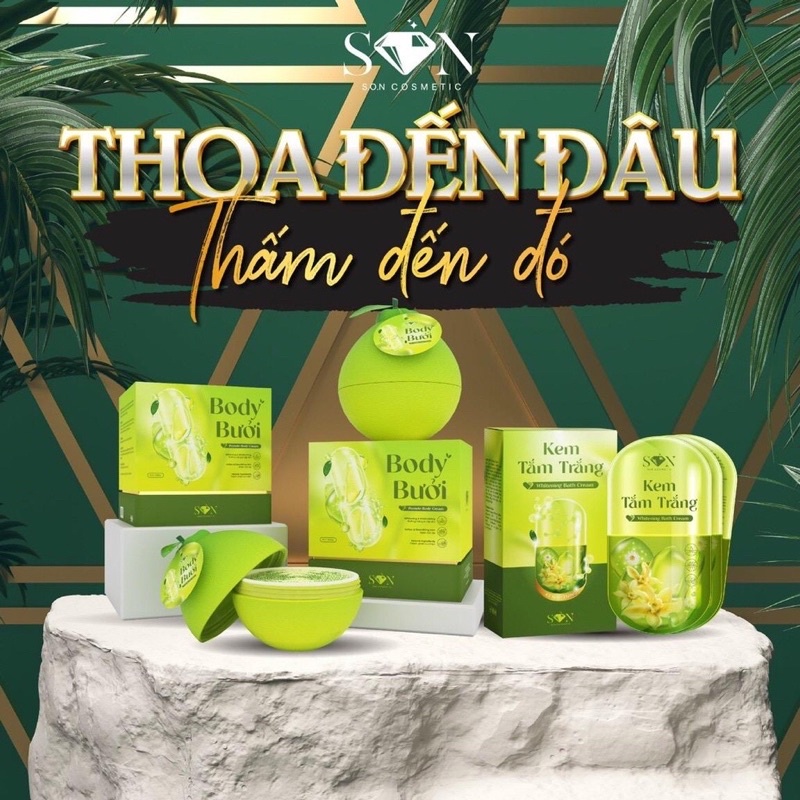 Mua 1 Tặng 3 - Body SON Body Cốt Ủ Bưởi Son 200gram Chính Hãng - Ủ 1 Lần Là Trắng