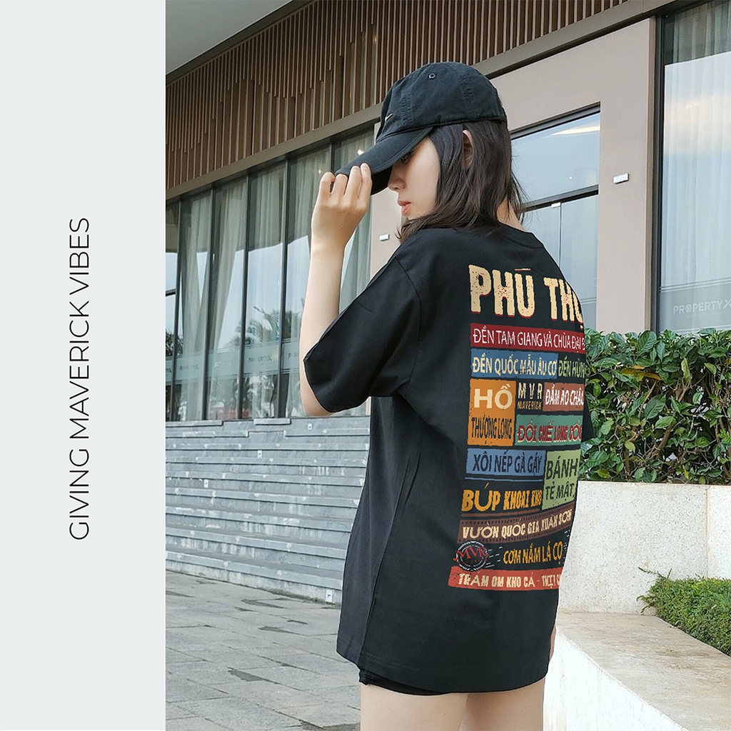 Áo thun Phú Thọ phông unisex ao gia đình nhóm cặp quà tặng cho người yêu tỉnh Phu Tho cotton UNDER localbrand MVR BB4130