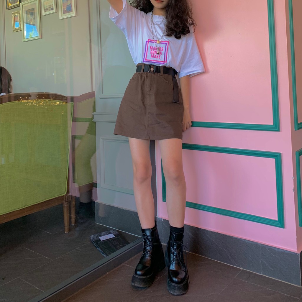[Hình thật - hàng sẵn] Áo thun cotton oversize (Không gồm áo trong)