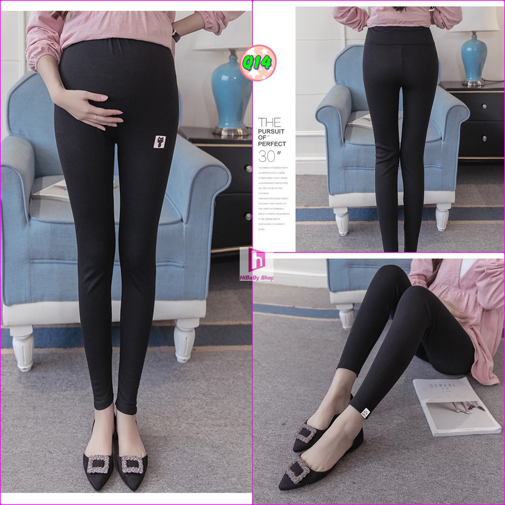 Quần tất bầu lót lông ❤️FREESHIP❤️ quần bầu legging mùa đông lót nỉ 3D cạp chéo siêu ấm