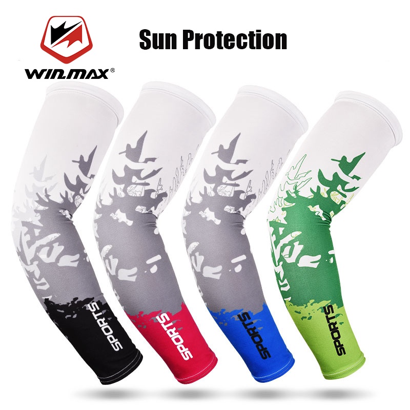 1piece Găng Tay Ống Che Nắng Chắn Tia UV Mùa Hè Vải Lụa Băng In Họa Tiết Cho Nam Và Nữ Chạy Xe Thể Thao Ngoài Trời Winmax