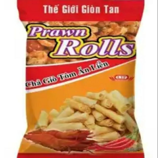 Snack chả giò tôm ăn liền
