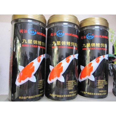 Thức ăn cá koi Minjiang 1200g - 1500g. Thức ăn chuyên dụng cho các dòng cá lớn cá Koi, Cá Vàng, cá Két