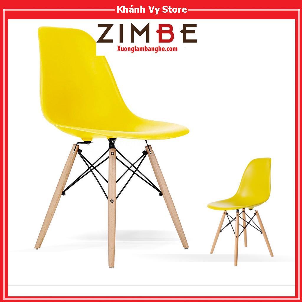 Ghế eames chân gỗ , Ghế eames danh cho văn phòng bàn học bàn ăn giá tại xưởng GEM02