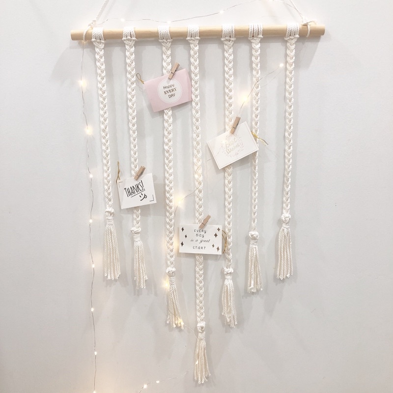 A7 mành treo ảnh tết macrame xinh xắn trang trí phòng