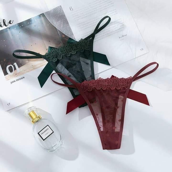 Quần Lót Nữ Ren Lọt Khe Nơ Sau Viền Sexy - Gợi Cảm Min Underwear 139175