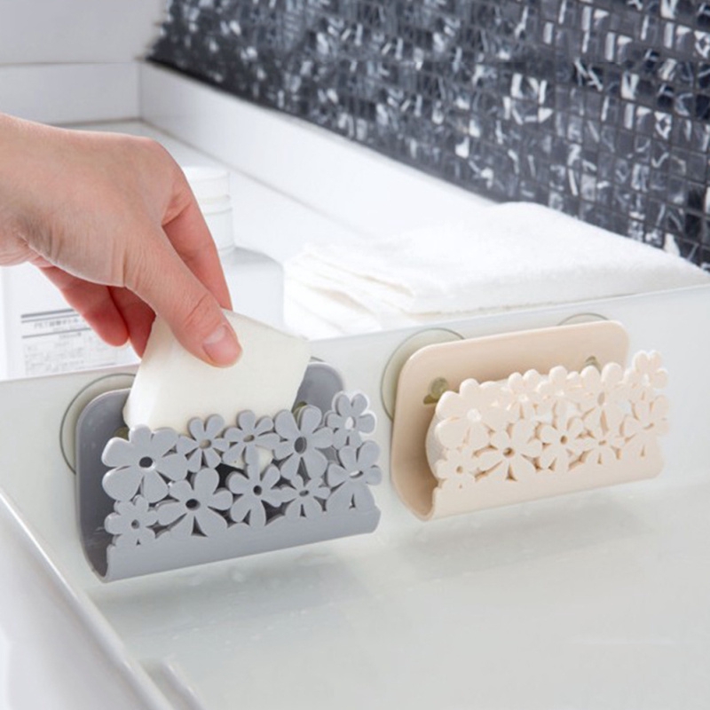Kitchen Sink Suction Sponges Holder Rack /  Bathroom Soap  Drying Rack Soap Storage /  Scrubbers Soap Storage