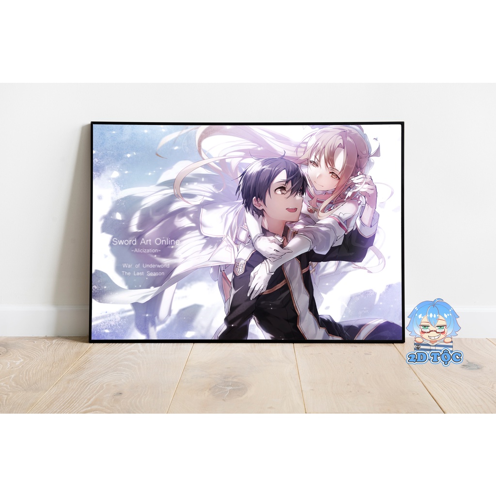 Poster A3 chất lượng chuẩn Yuuki Asuna (21) Anime Manga Sword Art Online  - 2D Tộc Shop