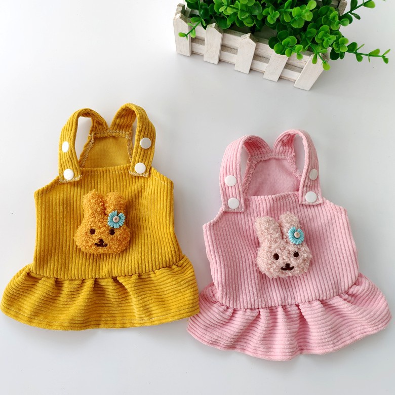 Váy Yếm Bằng Vải Nhung Dành Cho Thú Cưng Thiết Kế Mới