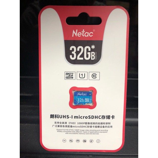 Thẻ Nhớ Camera Netac 32G chính hãng