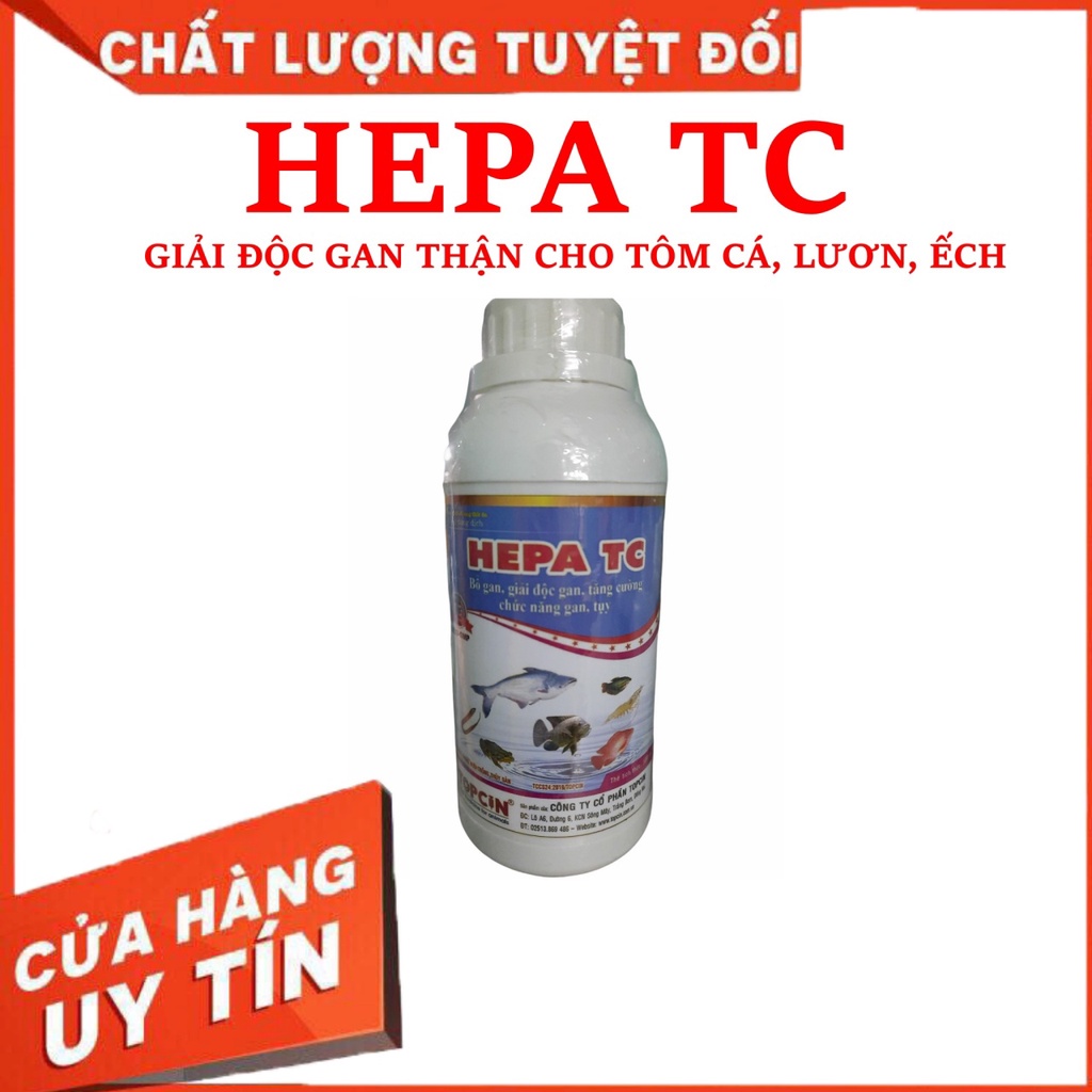 Hepa TC Bổ Gan Cho Tôm, Cá, Lươn, Ếch  - Thuốc Thủy Sản Minh Tuệ