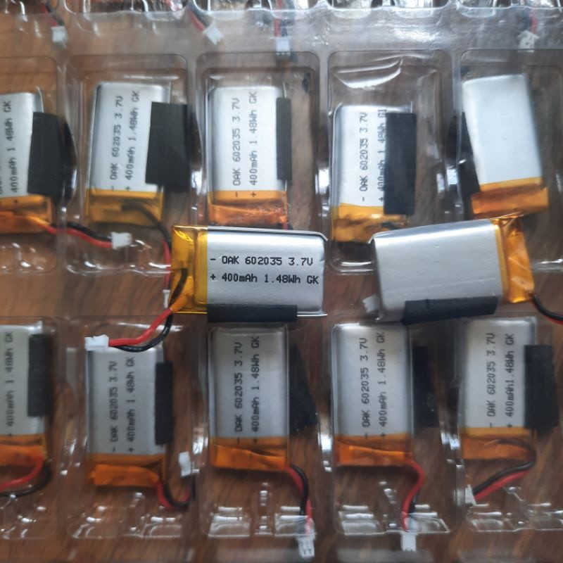 pin lithium 602035 400mah không mạch bảo vệ