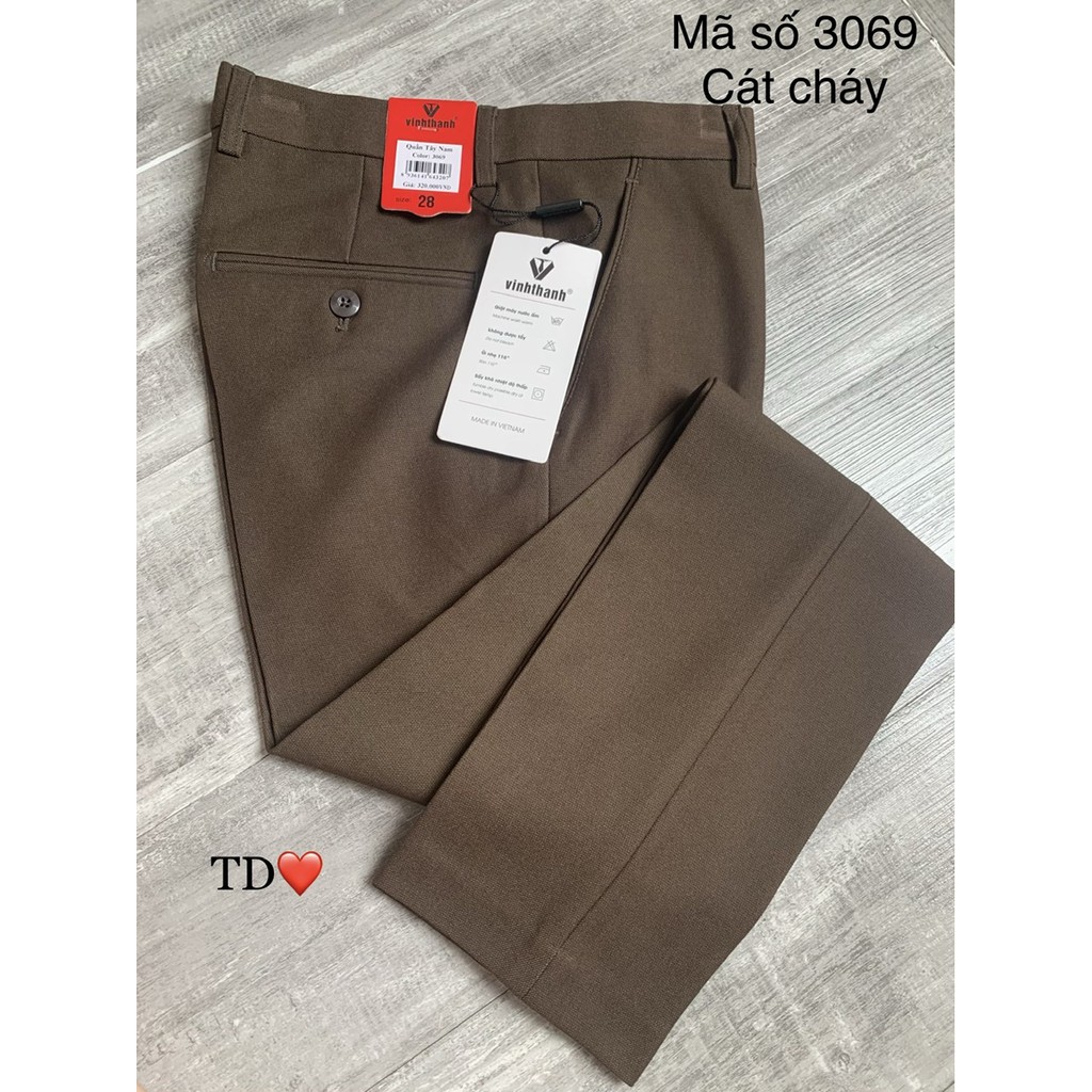 Quần âu nam cao cấp  vinh thành, quần tây dáng công sở ống đứng co dãn nhẹ chống nhăn xù | BigBuy360 - bigbuy360.vn