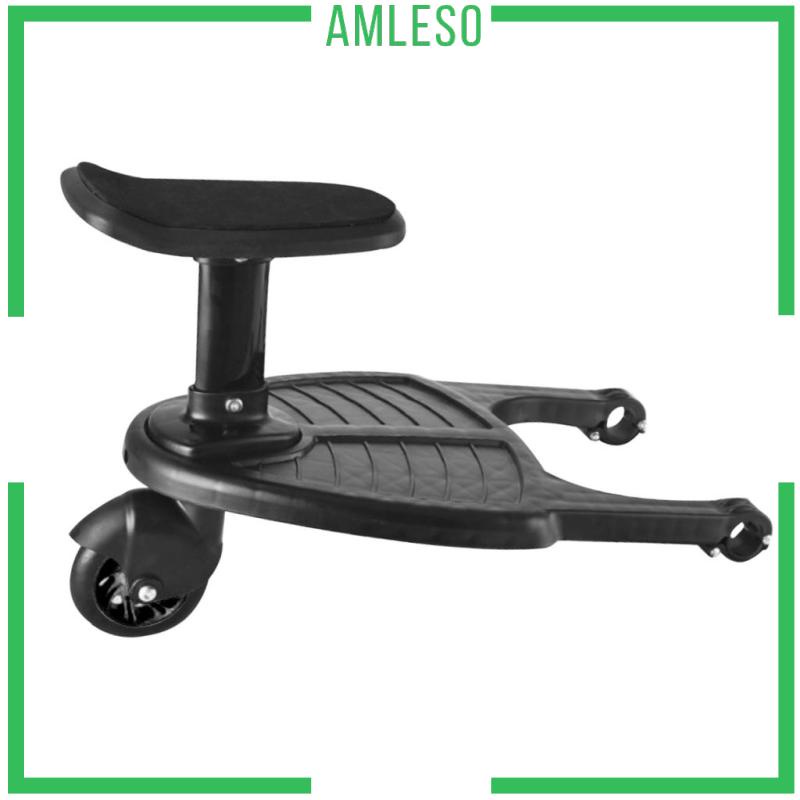 [AMLESO] Baby Stroller Buggy Board with Seat Kids Wheel Standing Board Pedal