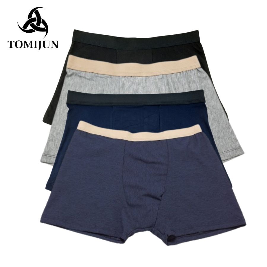 Quần lót nam cotton TOMIJUN Quần sịp nam siêu nhẹ, co giãn tốt, mềm mịn, thoáng mát,kháng khuẩn và ngăn mùi