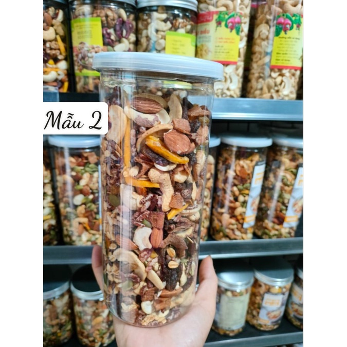 500g Ngũ cốc mix yến mạch thơm giòn/ Granola siêu hạt nướng mật ong ăn sáng,ăn vặt