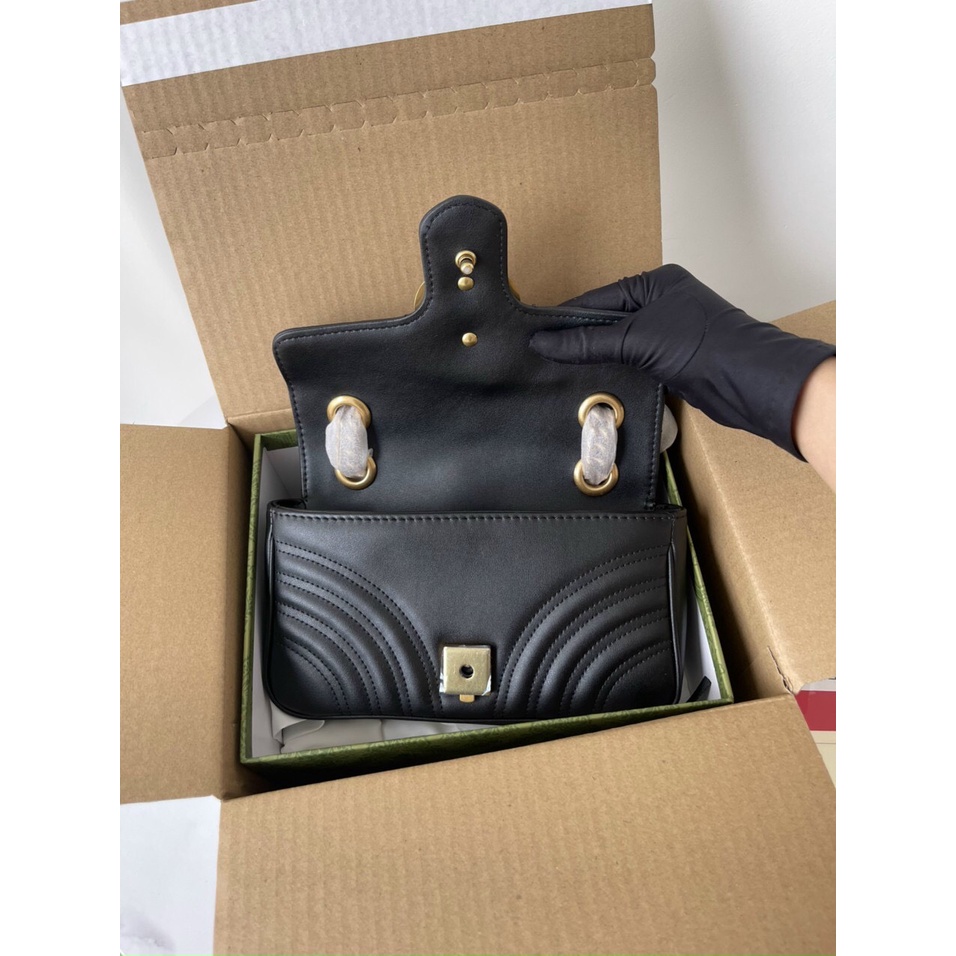 Túi xách Gu MM Brown collection SP Fullbox size 22/Túi đeo chéo Gu MM SP size 22 Fullbox