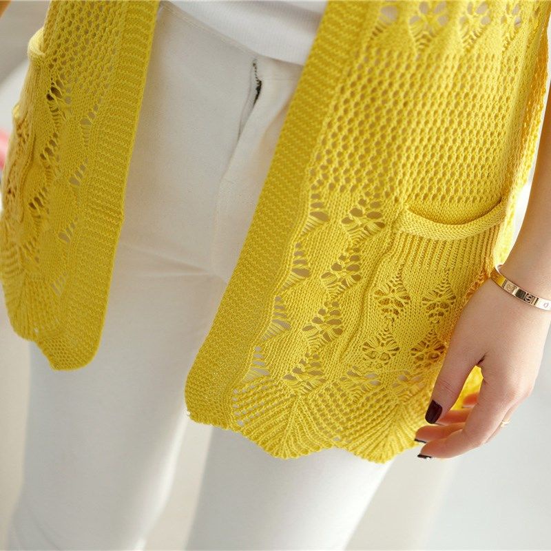 Áo Khoác cardigan Dệt Kim Phong Cách Hàn Quốc Cho Nữ