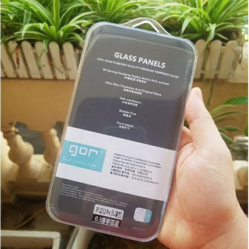 Bộ 2 kính cường lực iPhone 14 pro max/14 pro/14/3 pro max/13/13 pro/12 / 12 Pro/ 12 Pro Max chính hãng Gor chống vân tay