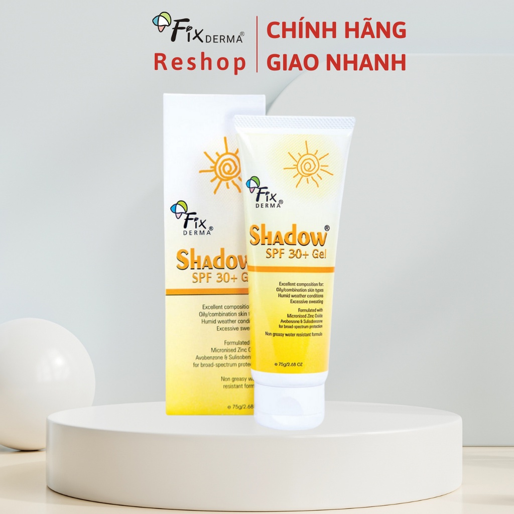 Kem chống nắng Fixderma Shadow SPF 50+ cho da mặt và toàn thân