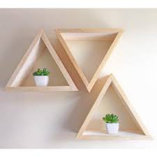 Kệ tam giác gỗ