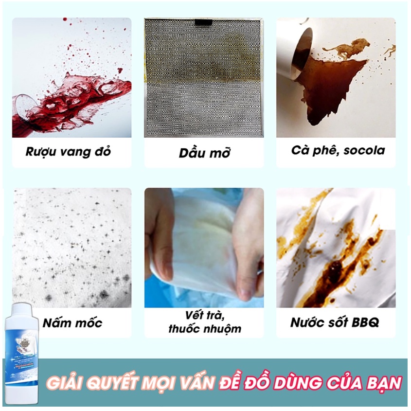 Bột tẩy trắng quần áo Oxi Clean, Tẩy rửa dầu mỡ nhà bếp
