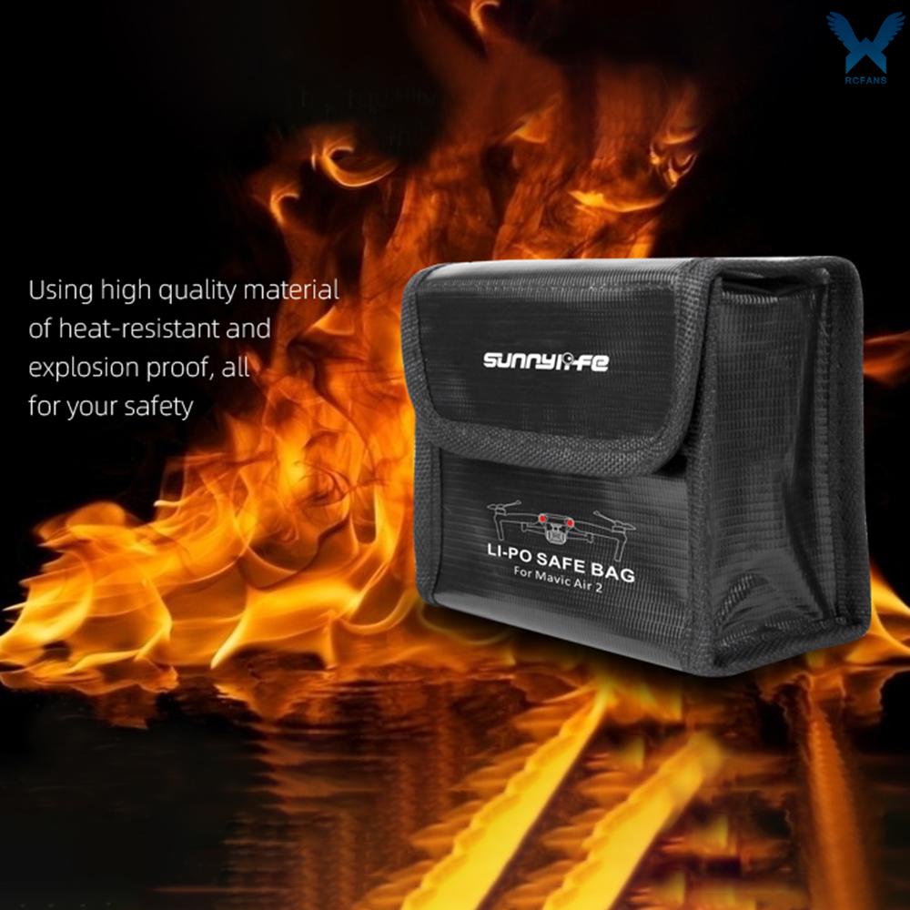 Túi Đựng Pin Lipo 3 Pin Chịu Nhiệt An Toàn Cho Drone Dji Mavic Air 2 | BigBuy360 - bigbuy360.vn