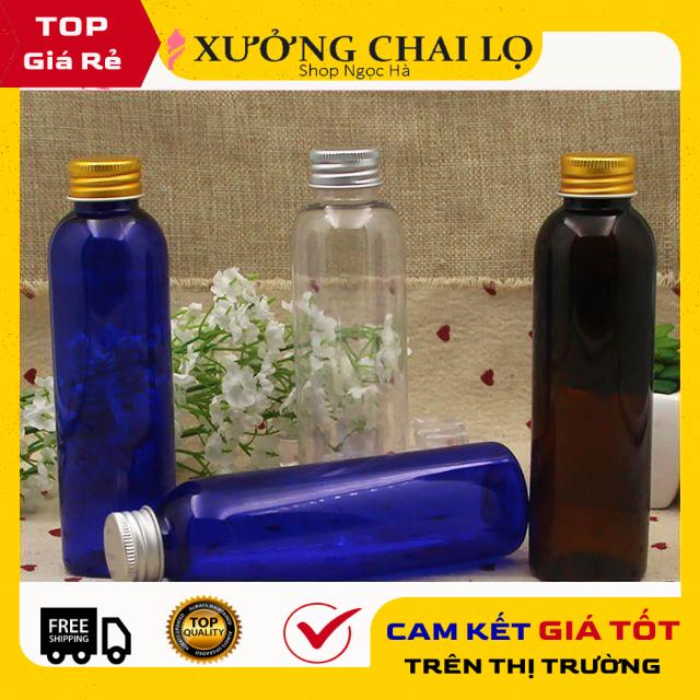 Chai Chiết Mĩ Phẩm ❤ GIÁ RẺ NHẤT ❤ Chai nhựa pet nắp nhôm 150ml,200ml,250ml chiết mỹ phẩm , phụ kiện du lịch