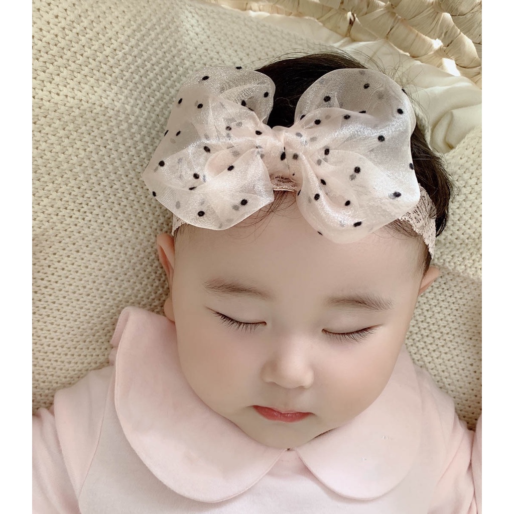 Băng đô bé gái nơ và vương miện 4 mẫu (Ảnh thật)