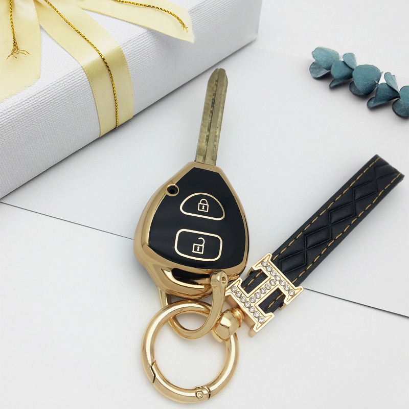 Vỏ Chìa Khóa 2 / 3 Nút Cho Xe Hơi Toyota Auris HiLux Corolla Fortuner Prado Verso Camry Reiz Yaris Vitz VIOS RAV4 Ractis Corolla NEW VIOS Camry Yaris RAV4 HiLux Cruiser Fortune