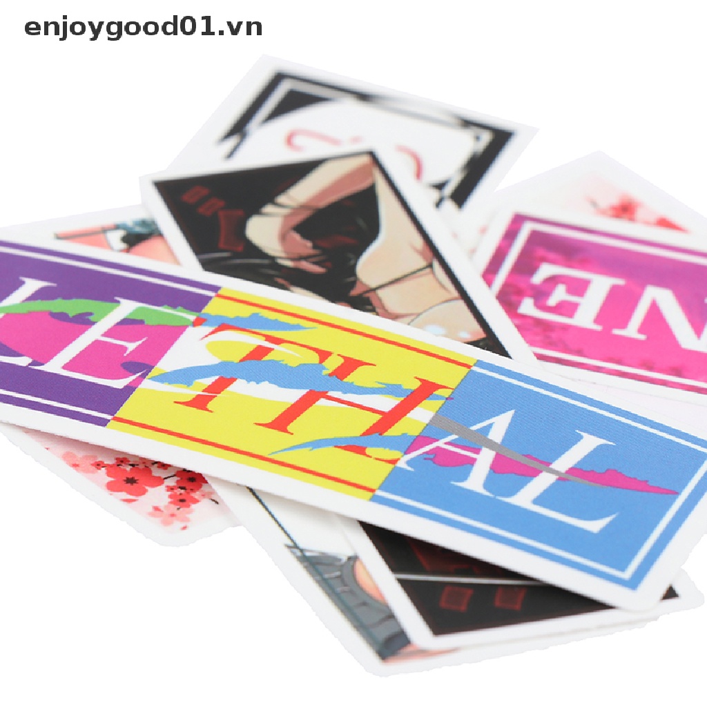 Bộ 50 Hình Dán JDM Trang Trí Ván Trượt / Laptop / Xe Hơi Phong Cách