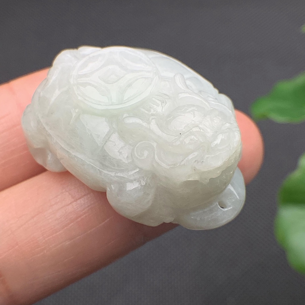 Bách thọ quy long phong thủy ngọc cẩm thạch/Ngọc phỉ thúy tự nhiên