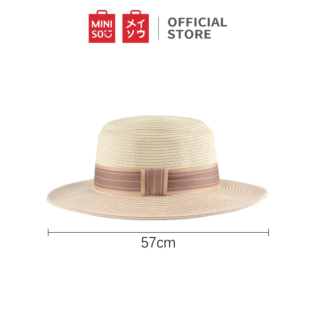 Nón cói vành nữ Hai màu British Style Miniso