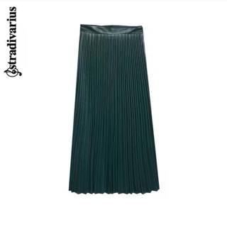 Chân váy xếp ly xanh rêu + 2% phí shopee